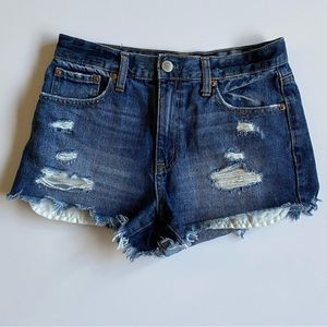 Aeropostale Aero cheeky shorts size 4 cut offs Women's Denim Shorts Distressed